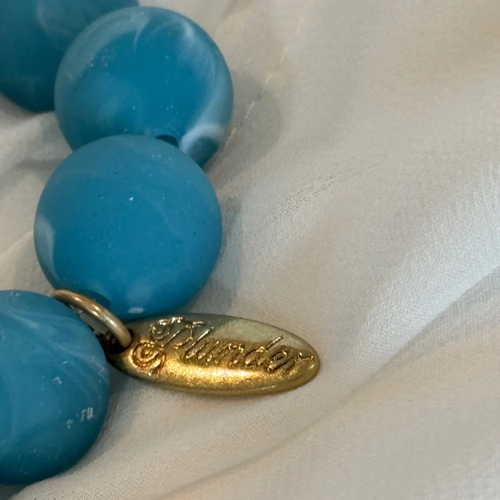 Plunder Silicone Bead Bracelet - Blue, Orange & Pink - Picture 3 of 3